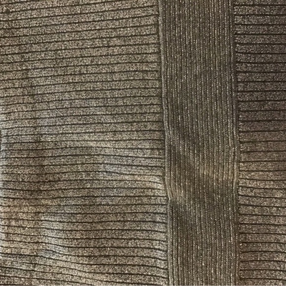 Moda International dress body-con sparkly silver cotton stretch patterned - Picture 3 of 9